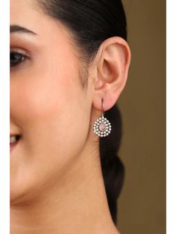 Biba - Women Beige Beg Brass Danglers Earrings