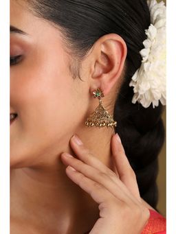 Biba - Women Multi-Color Alloy Jhumka Earrings