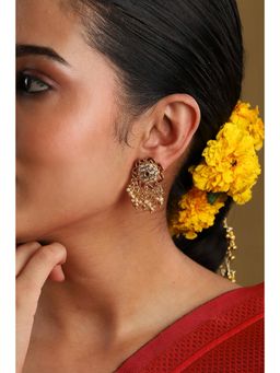 Biba - Women Multi-Color Brass Danglers Earrings