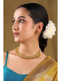 Biba - Women Gold Brass Jewellery Set