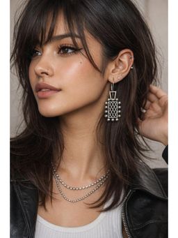 Niska - Women Aurora Silver Drop Earrings