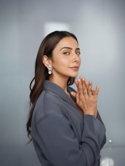 Accessher - Women White Silver-Tone Butterfly Heart Crystal Drop Earrings