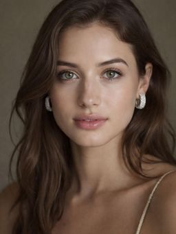 Accessher - Women White Silver-Plated Rhinestone Hoop Earrings