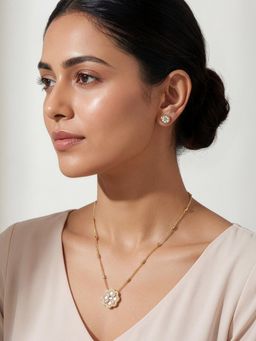 Kalakrith Milano - Women White Rose Beaded Jewellery Set