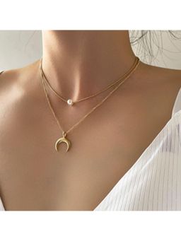 Stol'N - Women White Openable Butterfly Gold Copper Diamond Heart Sun Wings Necklace