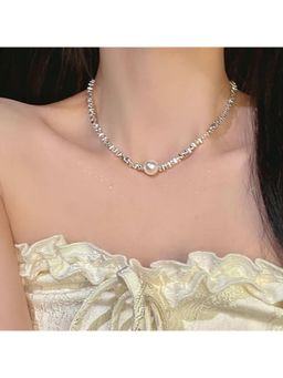Stol'N - Women White Metal Pearl Necklace