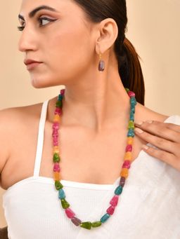Silvermerc Designs - Women Multi-Color Semi Precious Stone Jewellery Set
