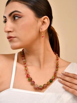 Silvermerc Designs - Women Multi-Color Semi Precious Stone Jewellery Set