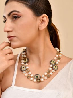 Silvermerc Designs - Women Multi-Color Luxury Pearl Long Necklace