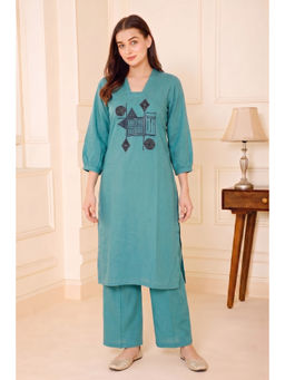 Dayaachi - Women Green Kurta With Pant
