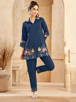 M MARCH LABEL - Blue Blossom Co-Ord Set