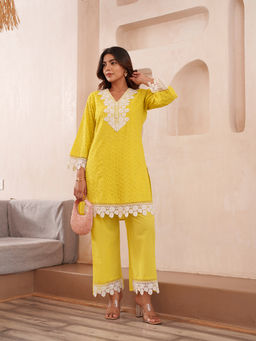 M MARCH LABEL - Yellow Hakkoba Co-Ord Set
