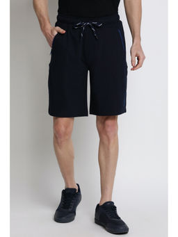 Van Heusen Innerwear - Men Athleisure Antiviral & Zipper Pocket Knit Shorts - Navy