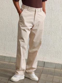 Hubberholme - Men Relaxed Straight Leg Loose Fit Chinos Trousers