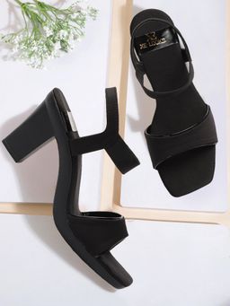 XE Looks - Bold and Trendy Block High Heels Sandal