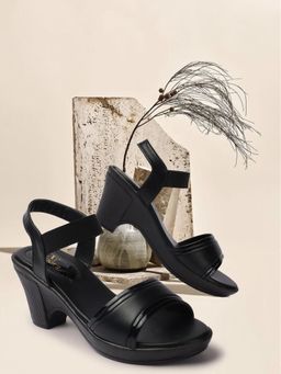 XE Looks - Chic and Graceful Comfortable Block Heels Sandal