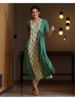 Sukruti Design - Mayura Jade Green Midi Dress