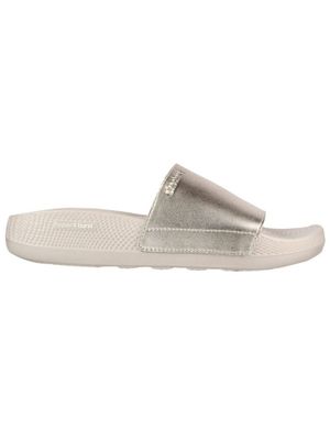 【ヒロ】SNEAK PEEK Buy SKECHERS HYPER SLIDE - SHINE ON Gold GoWalk Flip Flops Online