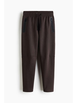H&M - Boys Brown Slim Fit Sports Track Pant with DryMove