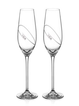 Diamante - Diamond Ring Flute Set Of 2