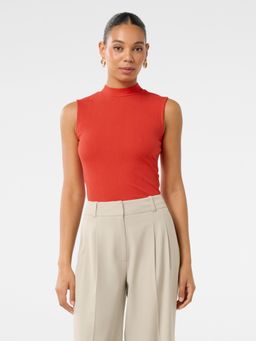 Forever New - Tamsyn High Neck Jersey Red Tank Top