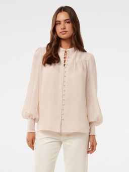 Forever New - Leo Soft Stripe Beige Top with Cami (Set of 2)