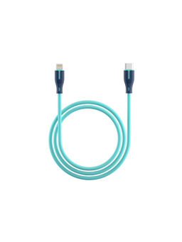 Portronics - SILICO-L 20W PD Fast Charging Type C to 8 Pin USB Cable, 1 Meter Cable Length(Blue)