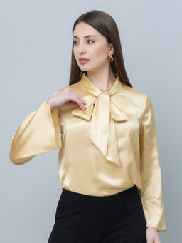 PURYS - Women Casual Satin Top