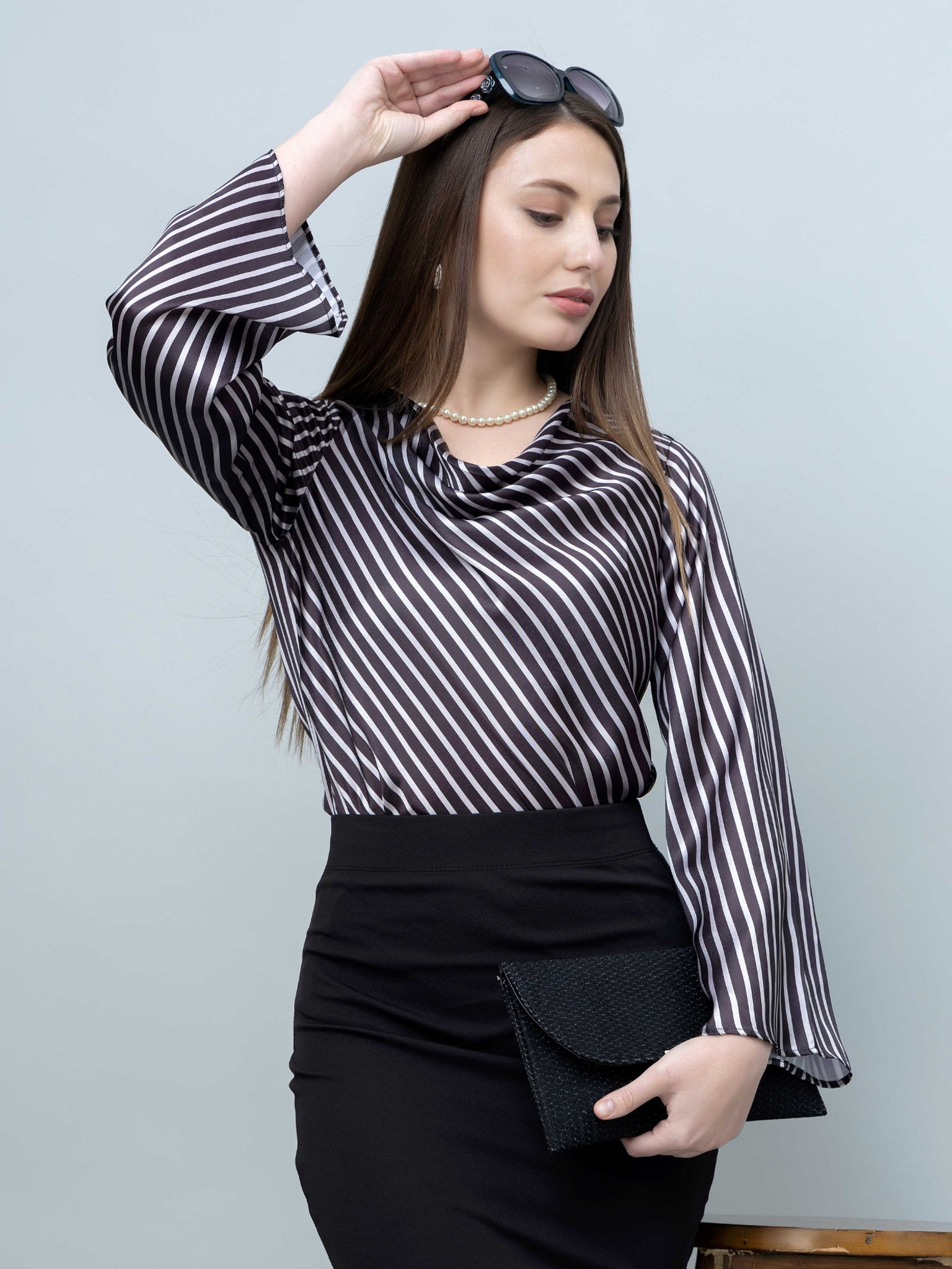 Women Cowl Neck Top office 