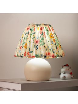 The Better Home - Table Lamp, Ceramic Base with Fabric Shade