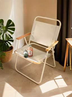 The Better Home - Folding Chair for Home, Beige