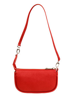 The House Of Ganges - Baby Sling Vegan Leather Handbag Red