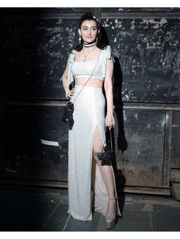ITRH - Silver Sparkling Diamond Top with Skirt
