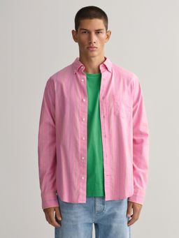 GANT - Men Regular Oxford Pink Stripes Button Down Shirt
