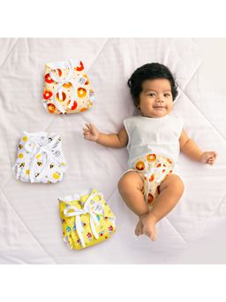 Superbottoms - Unisex Multi-Color Sweet Tooth Cotton Dry Feel Langots (Pack of 3)