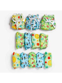 Superbottoms - Unisex Multi-Color Day Dreamer Cotton Dry Feel Langots (Pack of 12)