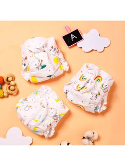 Superbottoms - Unisex Multi-Color Muslin- Bummy Land Cotton Dry Feel Langots (Pack of 3)