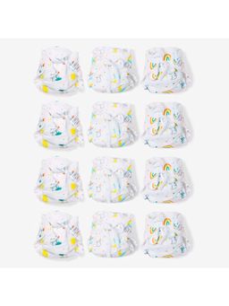 Superbottoms - Unisex Multi-Color Muslin- Bummy Land Cotton Dry Feel Langots (Pack of 12)