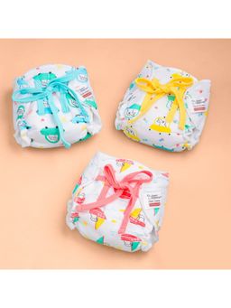 Superbottoms - Unisex Multi-Color Muslin- Tiny Travelers Cotton Dry Feel Langots (Pack of 3)