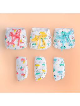 Superbottoms - Unisex Multi-Color Muslin- Tiny Travelers Cotton Dry Feel Langots (Pack of 6)