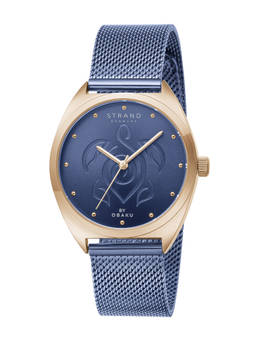 Strand by Obaku - Turtle Ocean Blue Dial Quartz Watch For Women (S719LXVLML-DT)