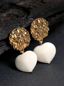 Lilly & Sparkle - Gold-Toned Contemporary Gold-Plated Drop Earrings