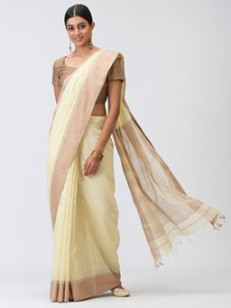 Fabindia - Cotton Silk Maheswhwari Woven Sari