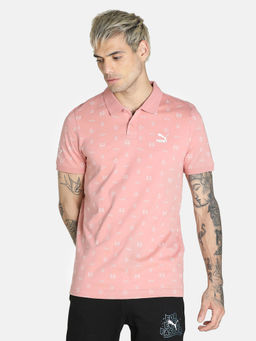 Puma - Kl Aop Polo Men Pink Polo