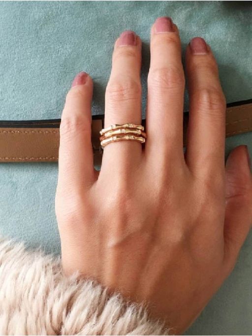 White Lies Triple Cuff Ring