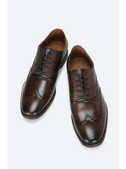 Louis Philippe - Brown Lace Up Shoes