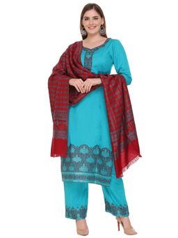 Kidar - Women Unstitched Acrylic Winter Wear Suit (Set of 3)