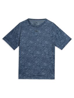 Puma - Train All Day Essentials Girls Navy Blue Printed T-shirt