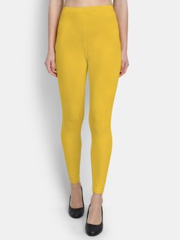 Suti - Women Cotton Ankle Length Leggings Golden Yellow
