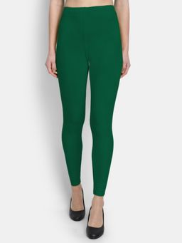 Suti - Women Cotton Ankle Length Leggings Rama Green